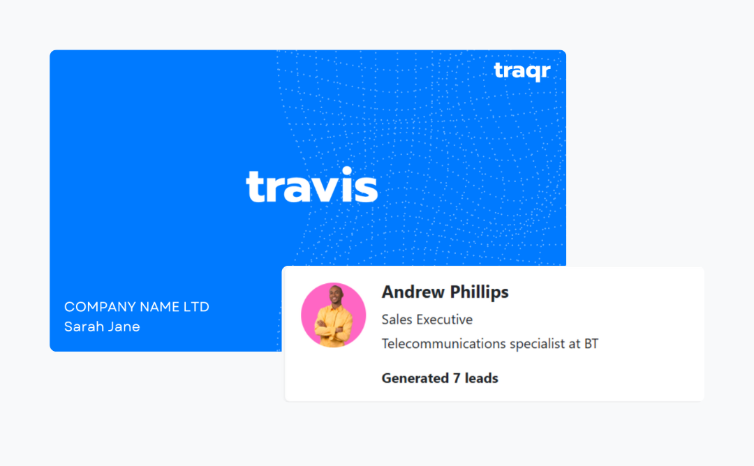 Travis the first AI business card